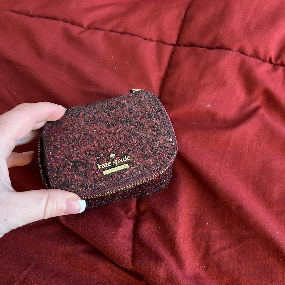Kate Spade Red Glitter Mini Bag